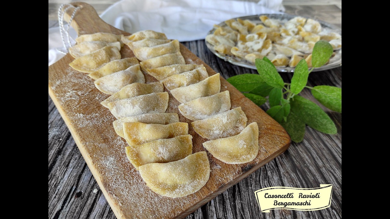 Come fare in casa i ravioli , I Casoncelli ! Ravioli tipici bergamaschi ricetta di tradizione 🥰🤩🥰