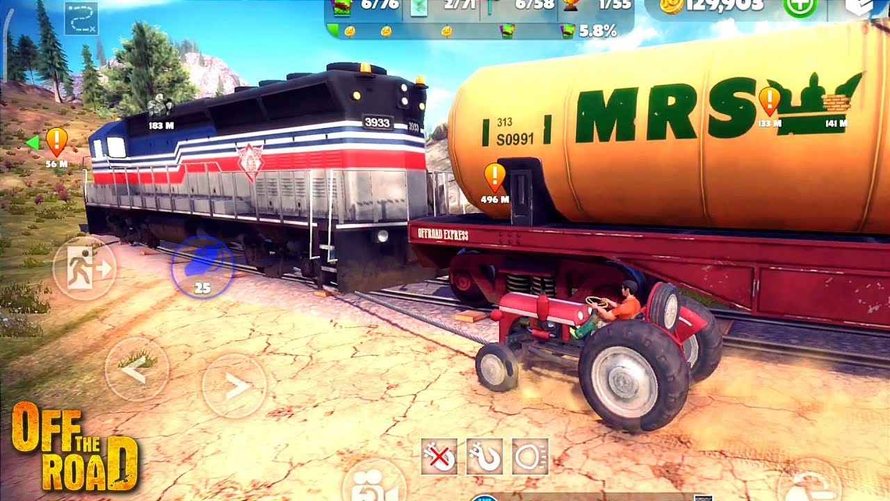 Tractor Connected To The Train | Off The Road OTR Offroad Car - Driving Game Android Gameplay HD
