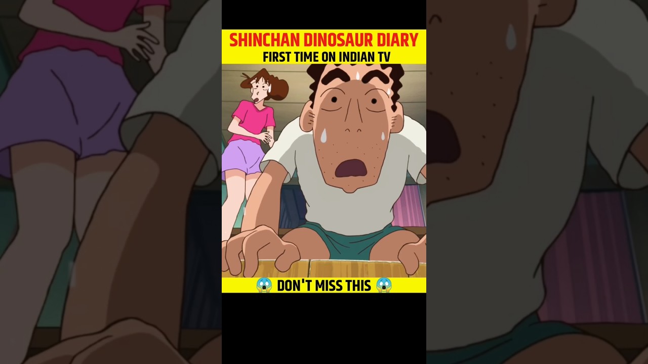 Shinchan Movies Our Dinosaur Diary 😍 RELEASE DATE ON SONY YAY 😲 | #shinchan #shorts #khabrikun