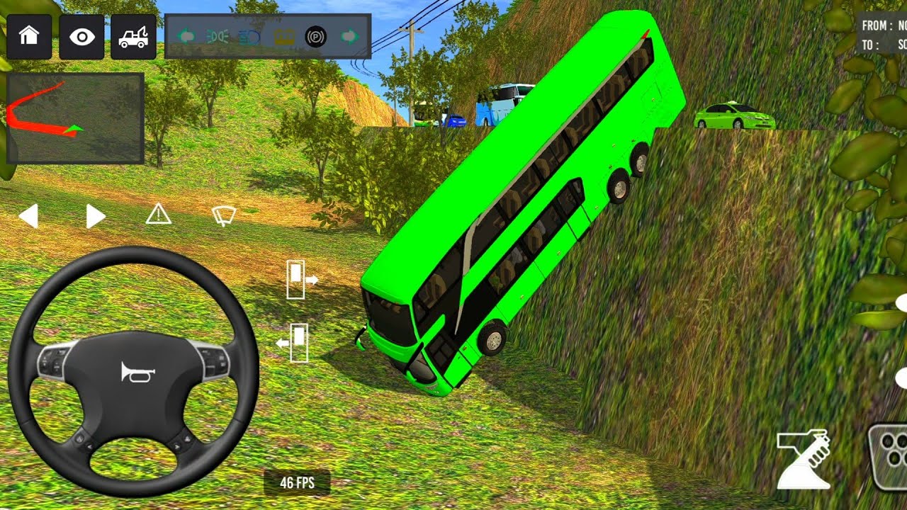 BUS SIMULATOR INDONESIA|| Bus🚌 Driving👮‍♂️ City euro Coach bus Simulator 🔥-Android Gameplay Bus 2024