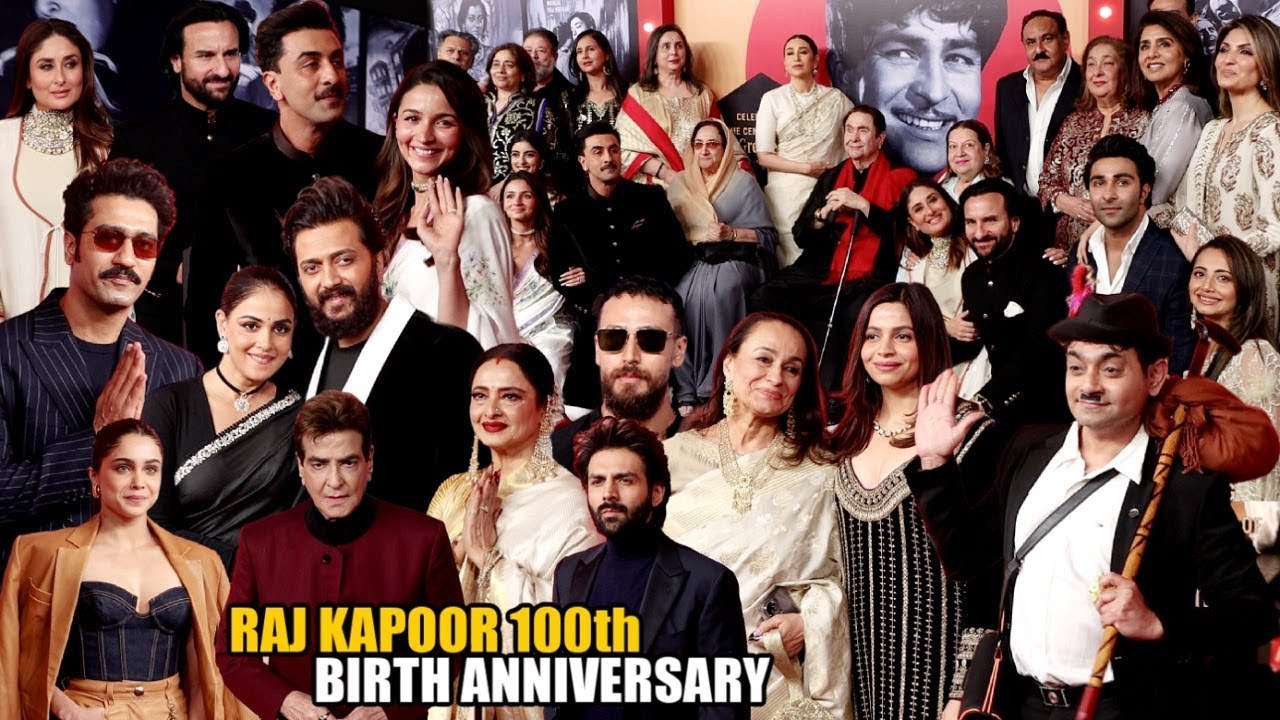 UNCUT - Raj Kapoor's 100 Years Legacy Celebration | Entire Kapoor Khandan, Rekha | 90s Legend