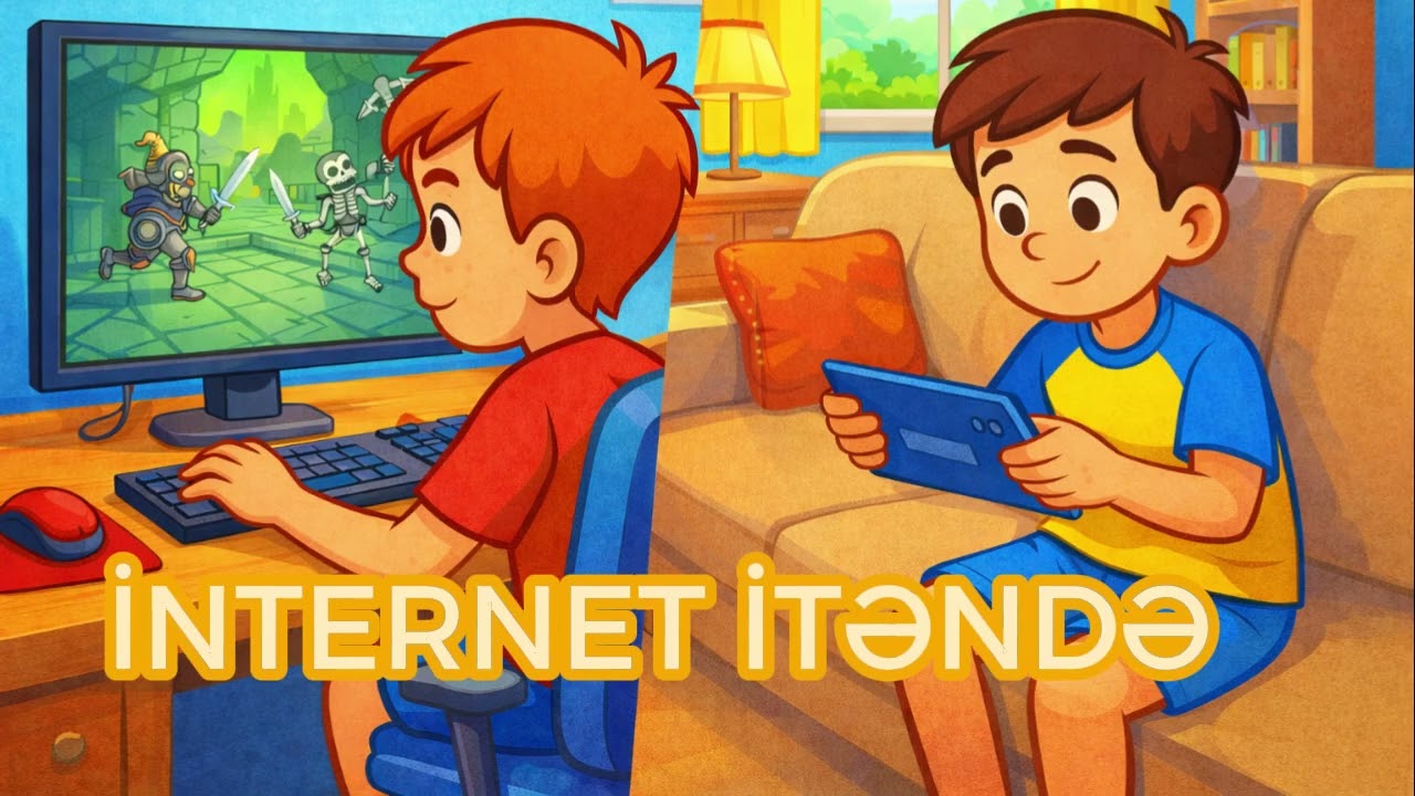 İNTERNET İTƏNDƏ ✨  Öyrədiçi uşaq hekayəsi