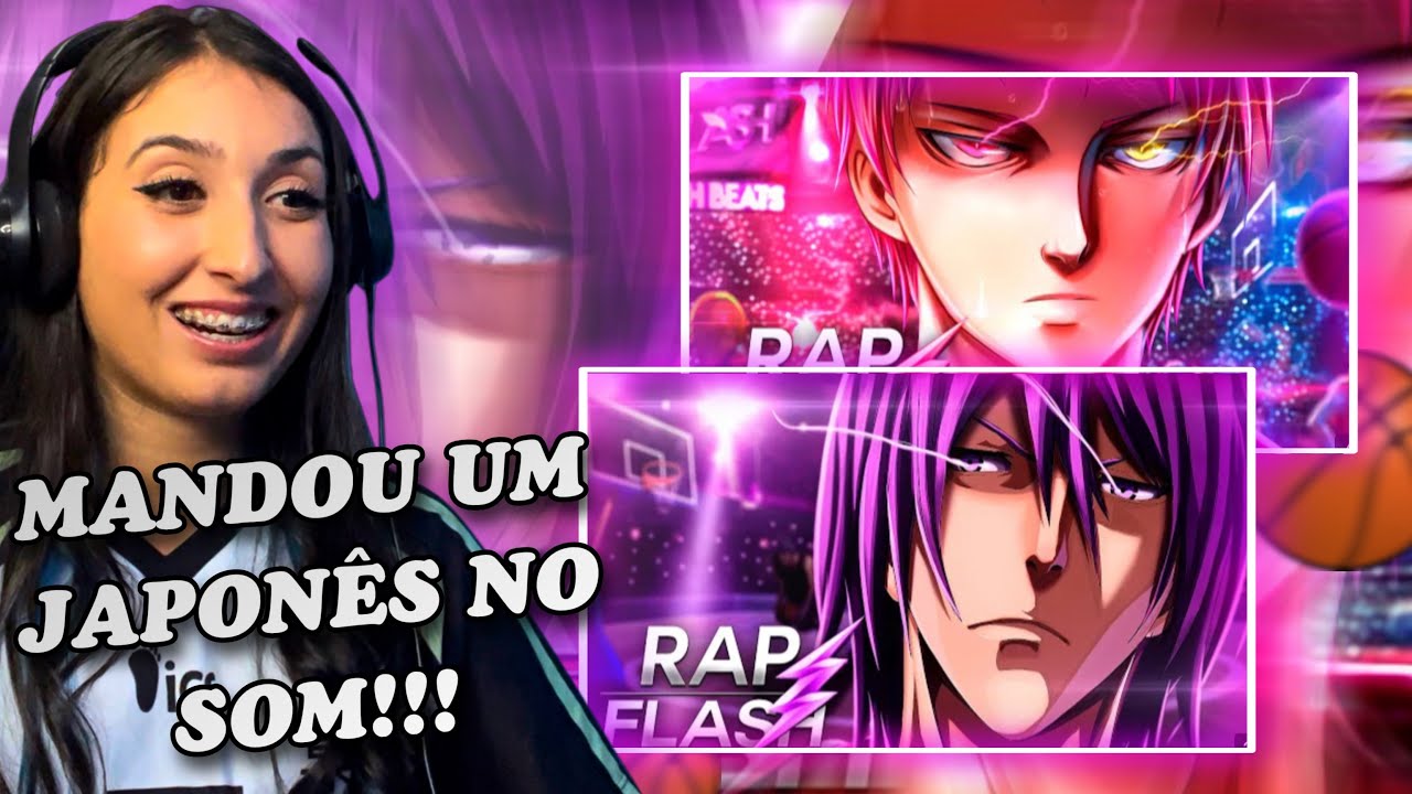 REACT 2x1 || Rap do Akashi Seijuro 2 (KNB) & Rap do Murasakibara 2 (KNB) || Flash Beats