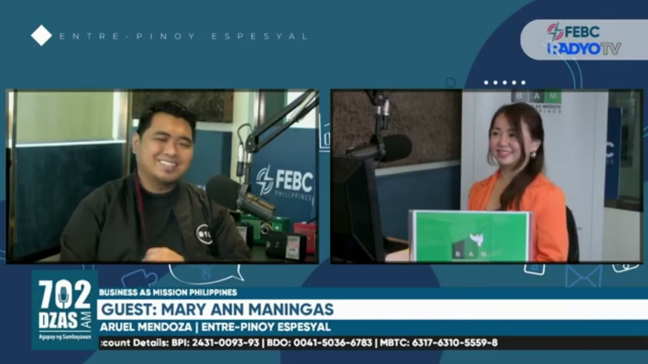 Entre-Pinoy Espesyal Interview with BAM Philippines featuring Mary Ann Maningas | 03/17/2025