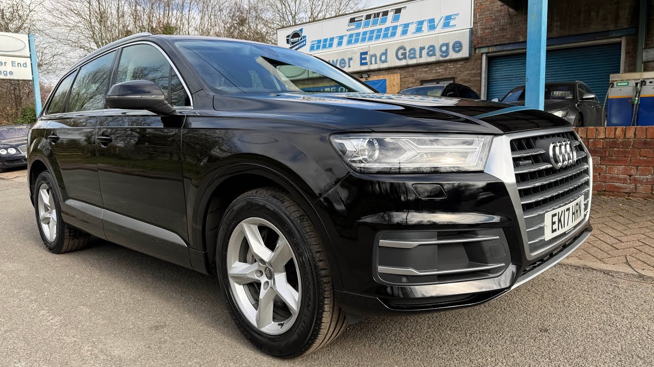 A walk around a 1 owner 2017 Audi Q7 3.0 TDi SE Black Quattro 4WD 5 Door SUV Automatic Diesel