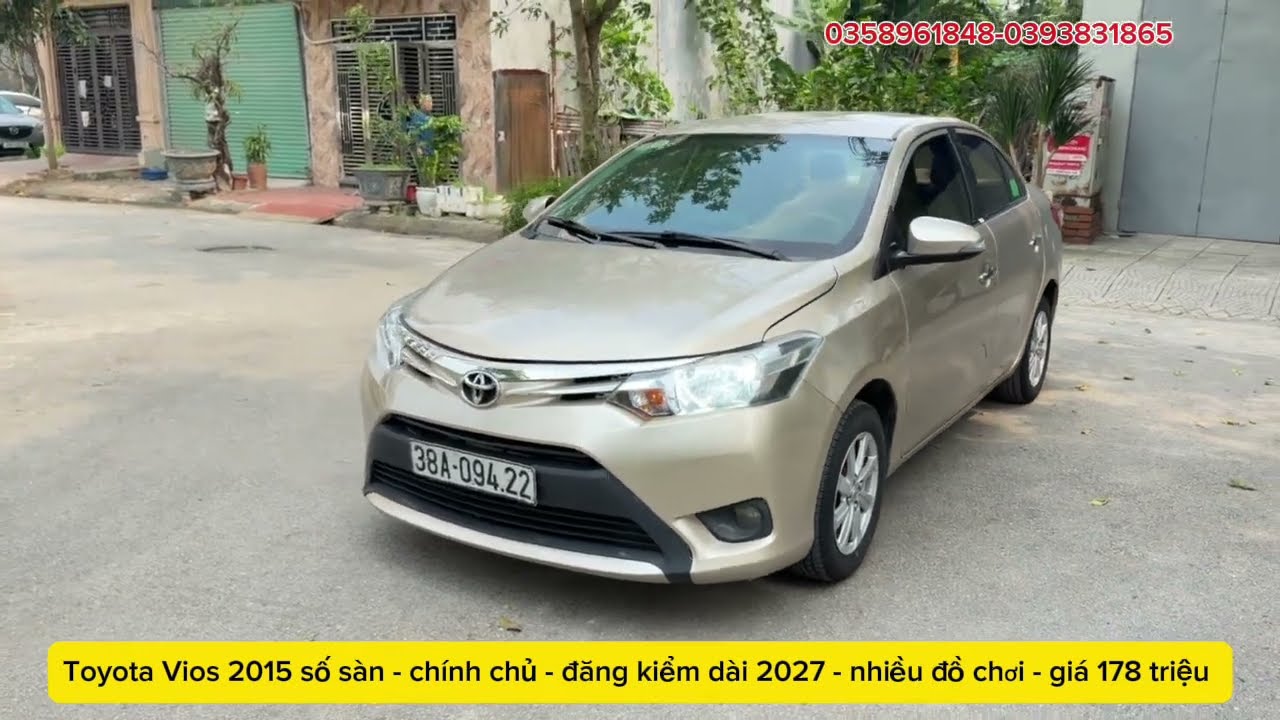 Toyota Vios 2015 số sàn - Giá 178 triệu -0358961848-0393831865