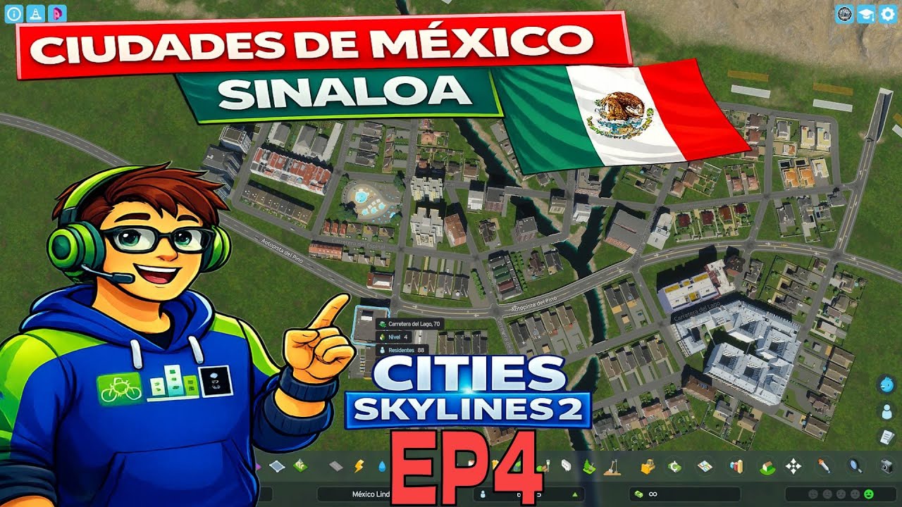 Mapa de México en Cities Skylines 2, construyendo ciudades de Sinaloa| Ep.4 México Lindo