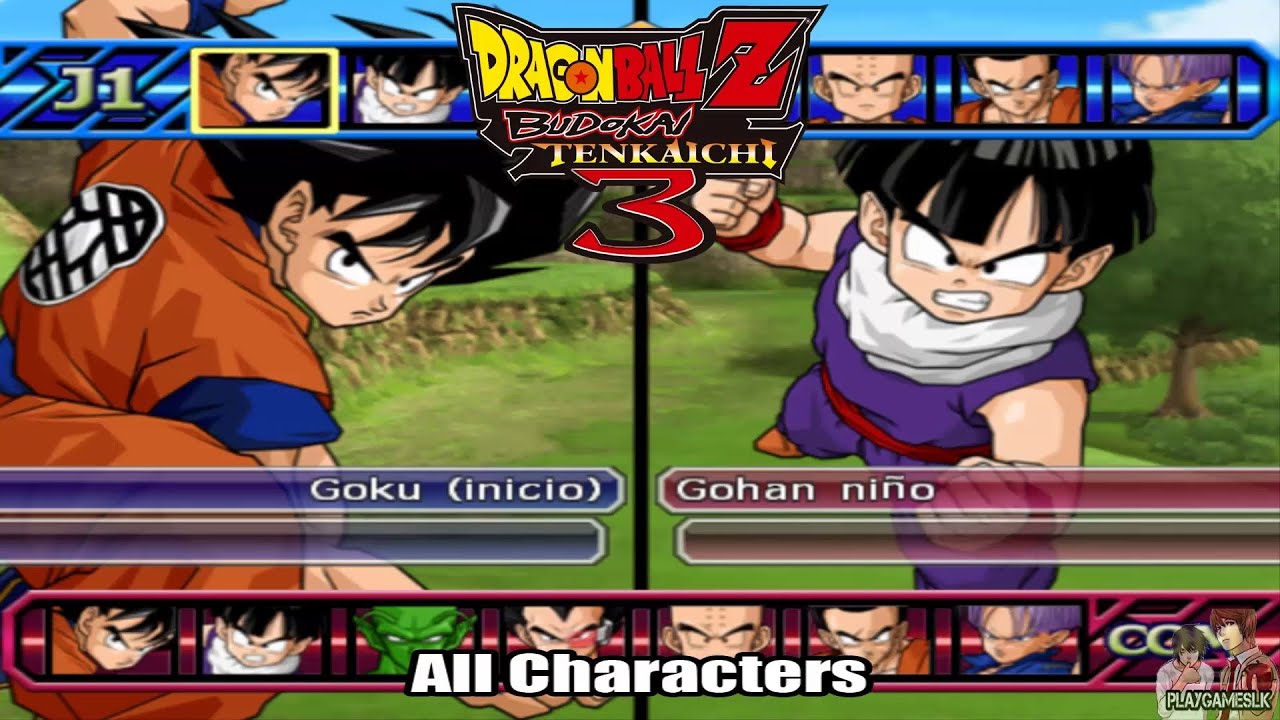 Dragon Ball Z Budokai Tenkaichi 3 | Todos Los Personajes