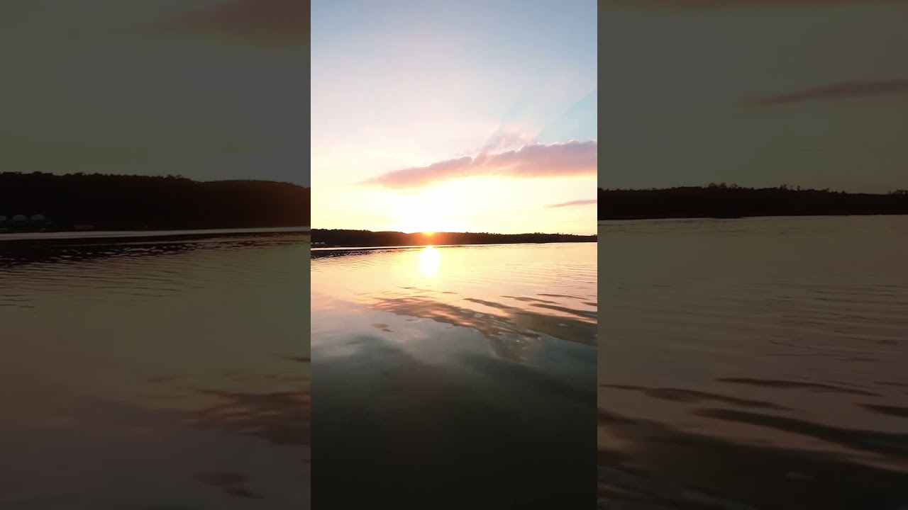 Camping at lake with amazing sunset #fpv #camping #sunset