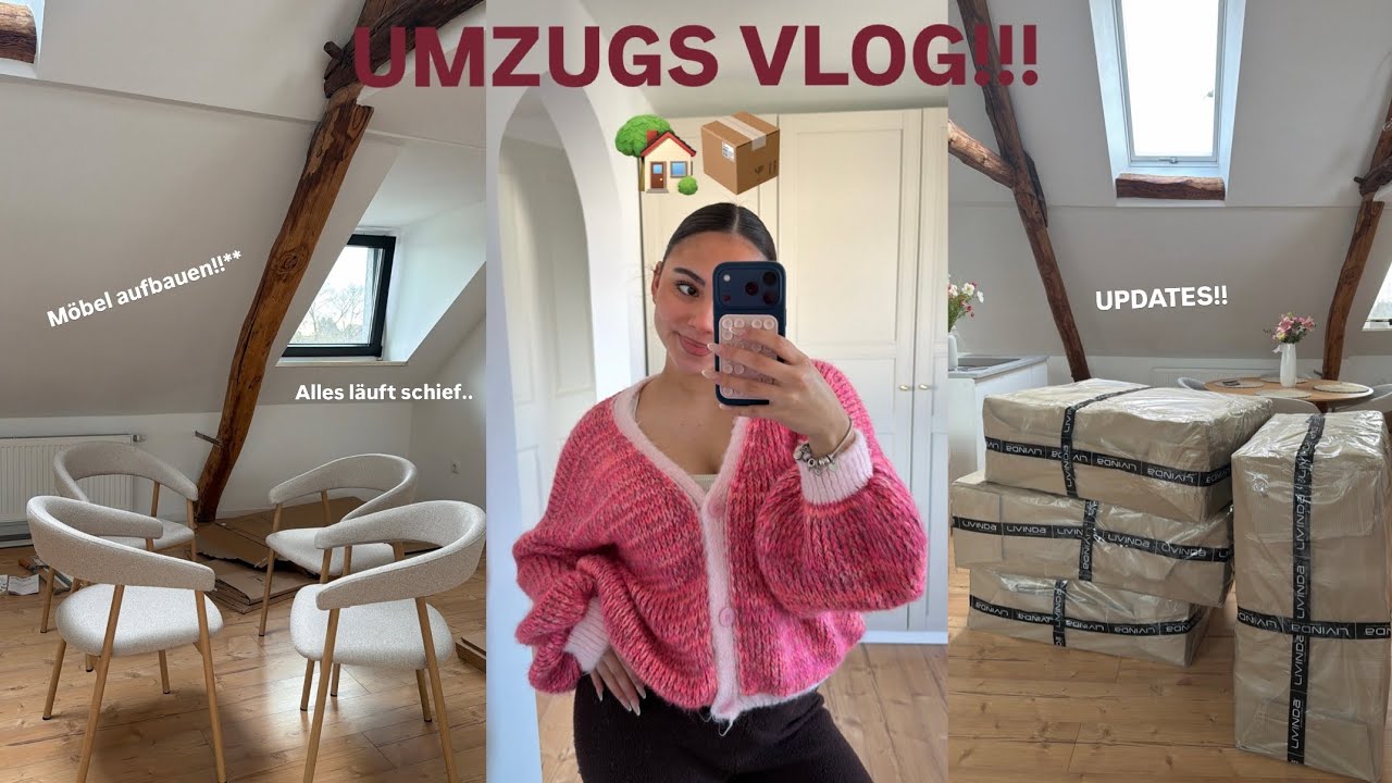 UMZUGS VLOG📦🏡 Wohnungs Updates, Möbel aufbauen & alles läuft schief.. 