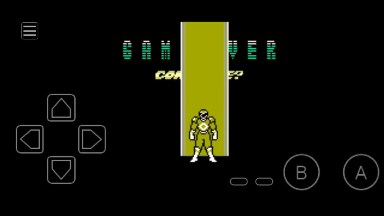 Power Rangers de Game Boy nivel de Goldar