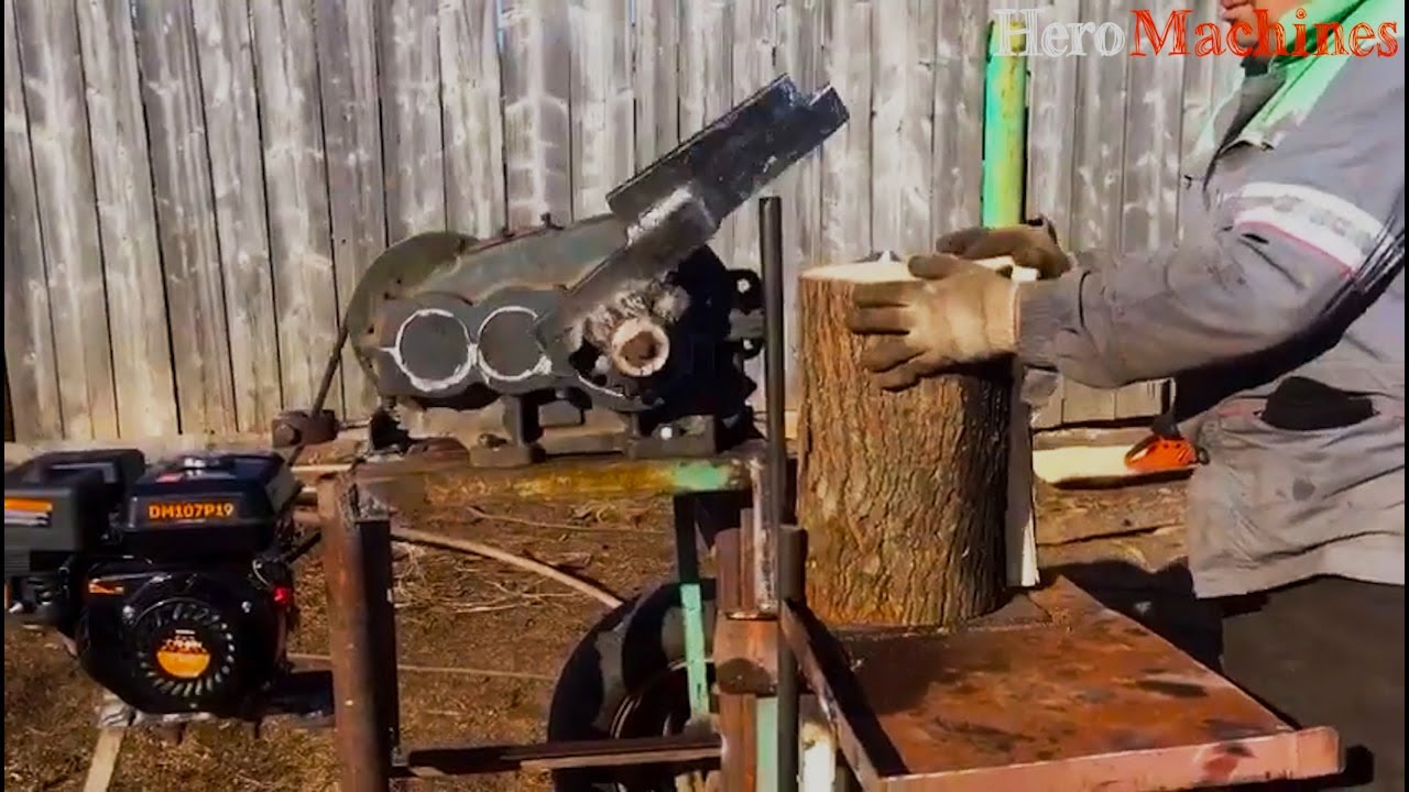 Homemade Super Wood Splitter Machine | Homemade Manual Log Splitter | DIY Log Splitter.