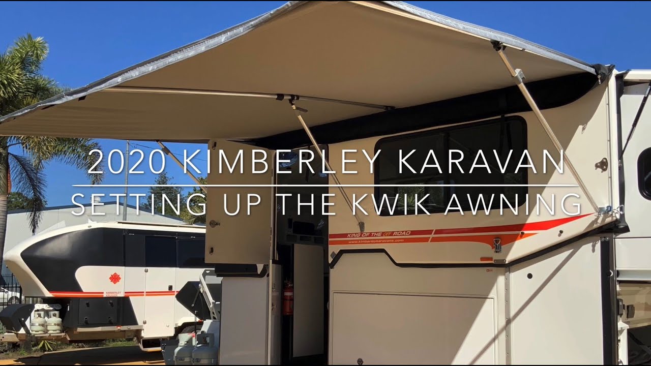 2020 Kimberley Karavan Setup the KWIK Awning part 1
