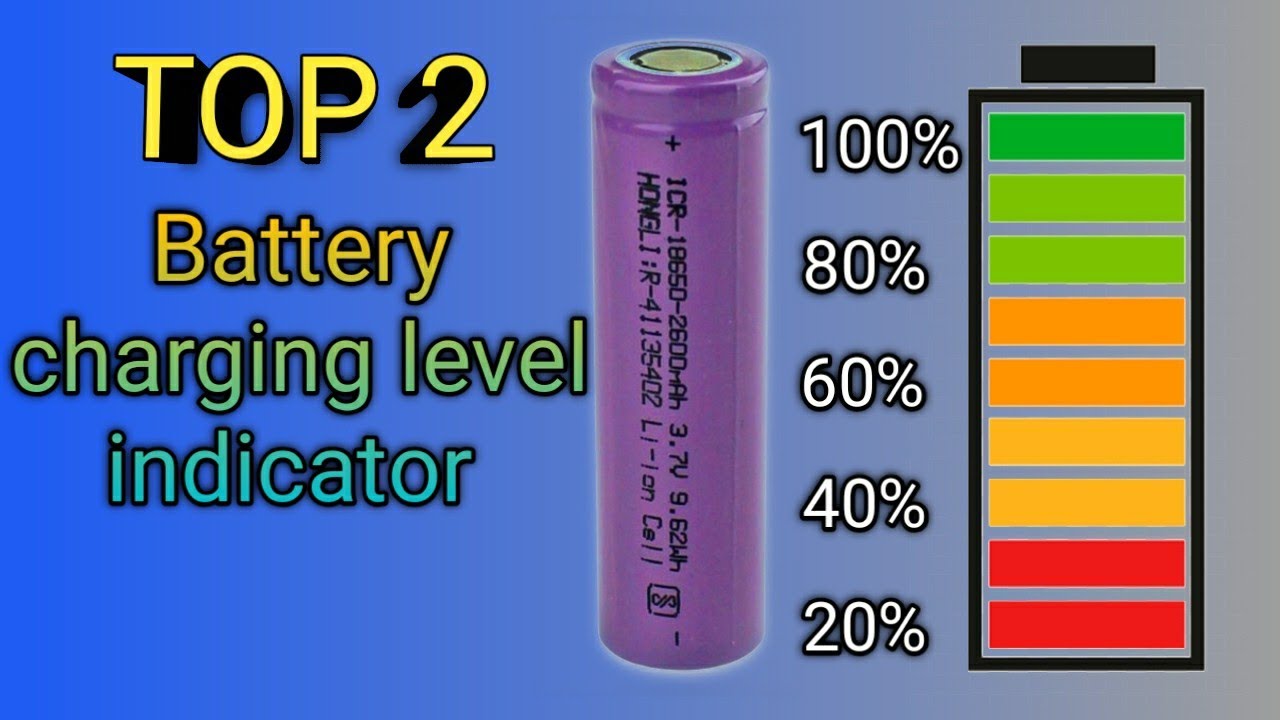 Top Two 3.7volt Battery Charging Level Indicator@crazymrare
