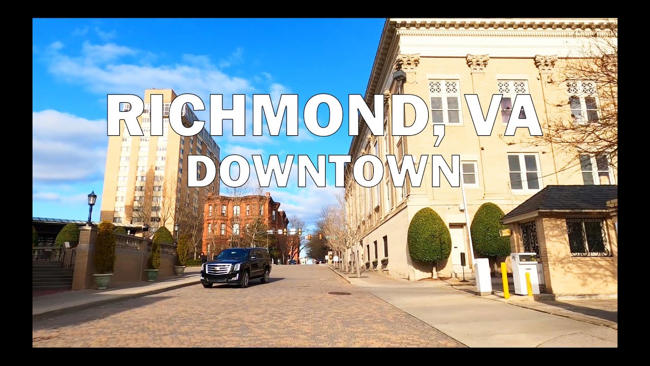 Richmond, VA - Driving Downtown 4K