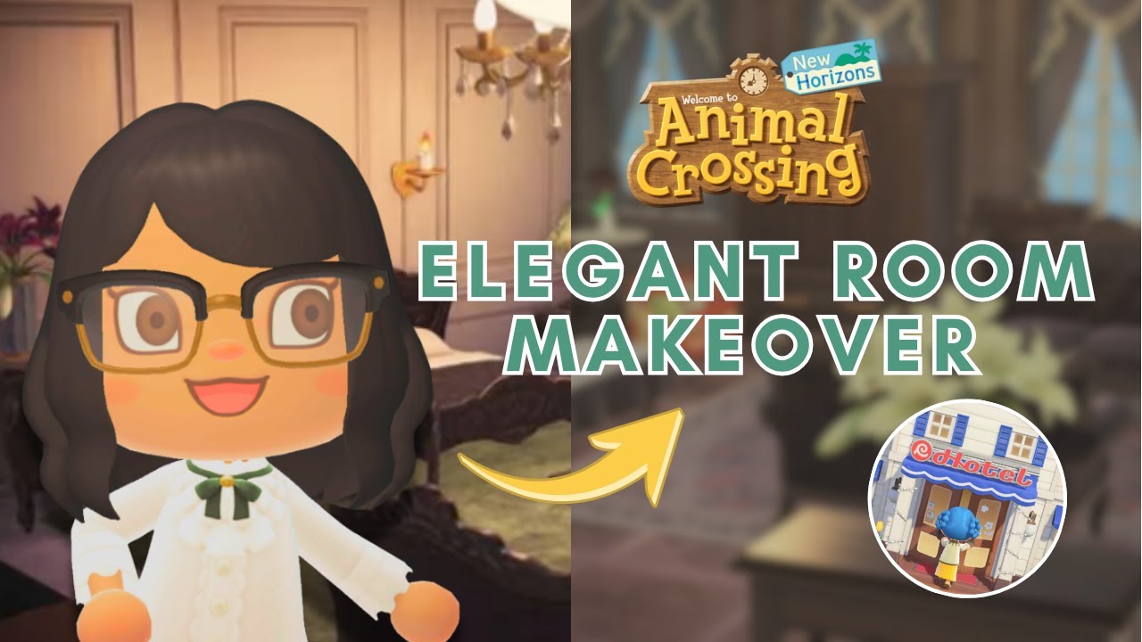 Elegant Room 🎩 Hotel Makeover Part 2 🏨 Animal Crossing New Horizons Decorating | ACNH Hotel Ideas