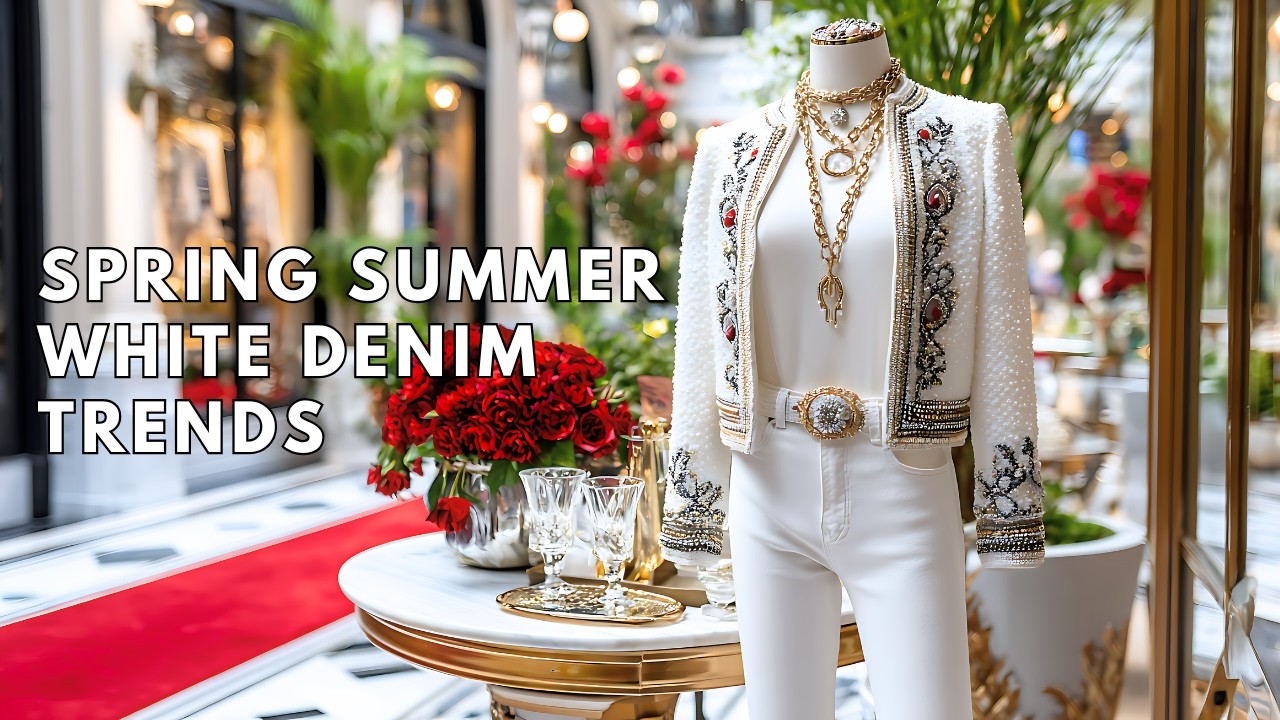 💎 Правило белых джинсов для женщин старше 50 лет: создание роскошного образа в стиле Chanel для в...