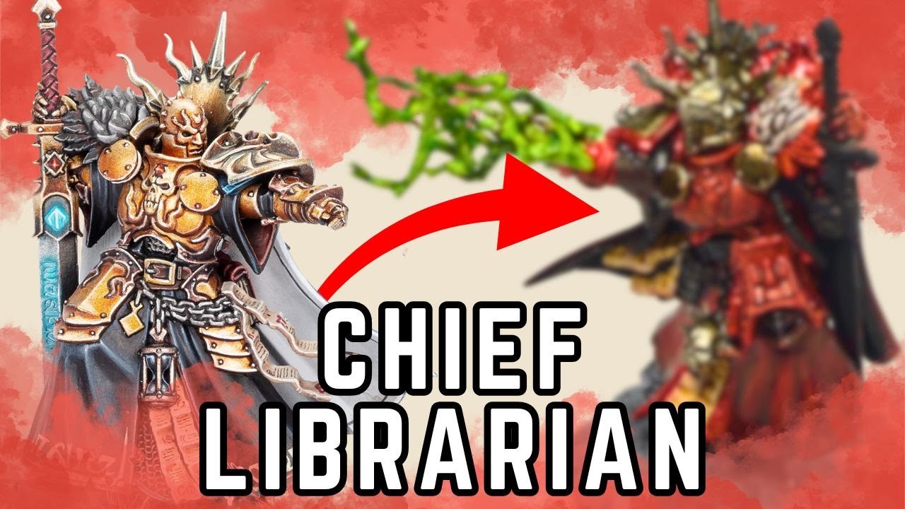 Kitbashing My Own Custom Chief Librarian (Mephiston) | Age of Sigmar to 40k Conversion