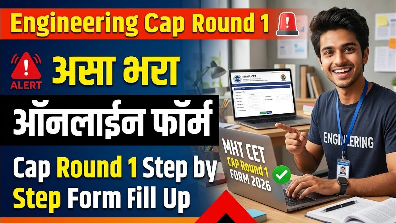 Engineering Cap Round 1 Form Fill Up 🚨 MHT CET Cap Round 1 Form Fill Up ✅ Engineering Cap Round 1
