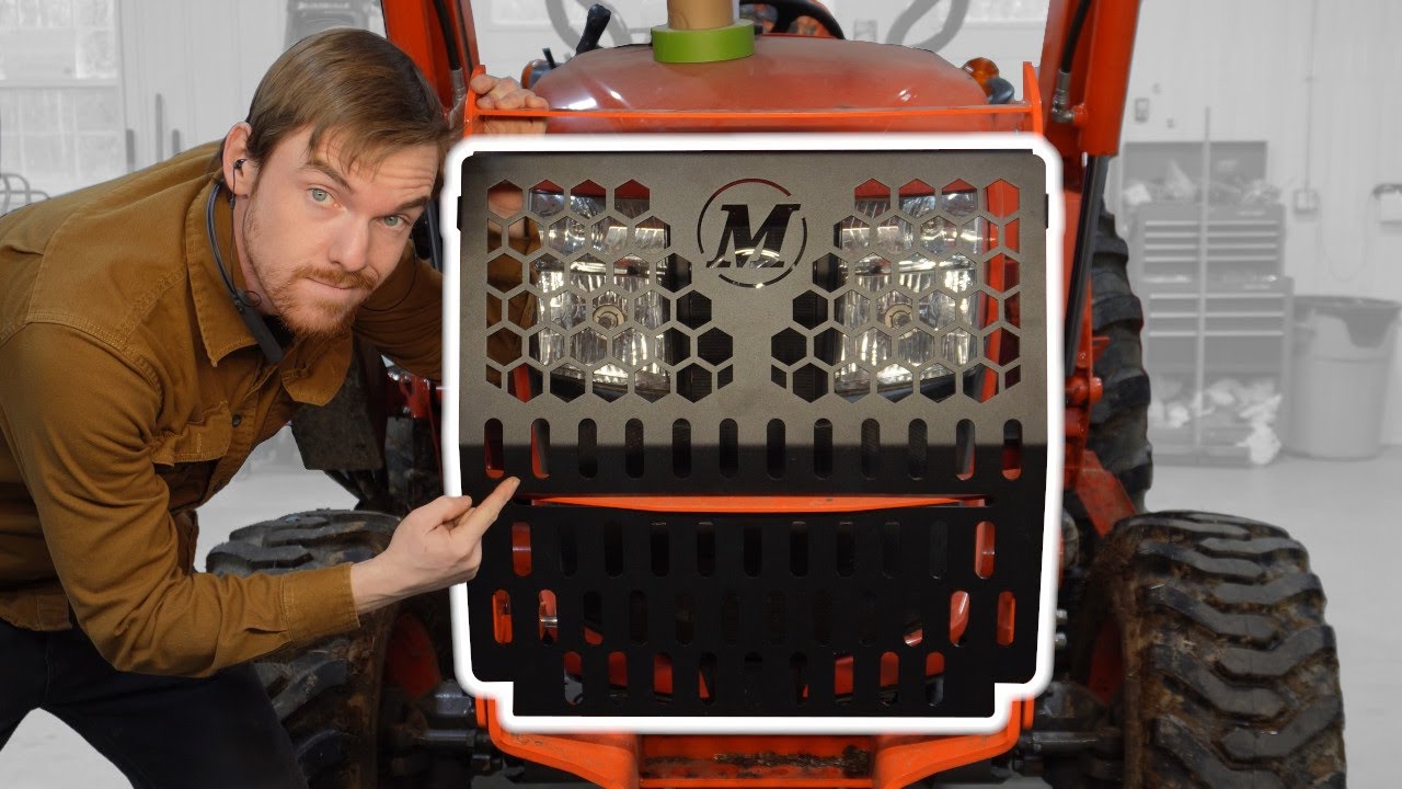 Tractor Armor: Kubota LA805 & LA1055 Brush Guard Insert Installation
