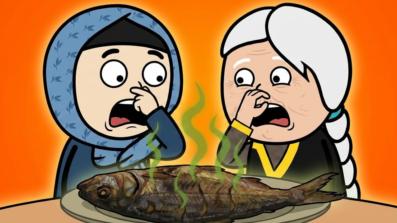الحاجة وأمها وأكلة الفسيخ 🐬 أول يوم العيد 😂 لازم تشوفوا اللي حصل !!