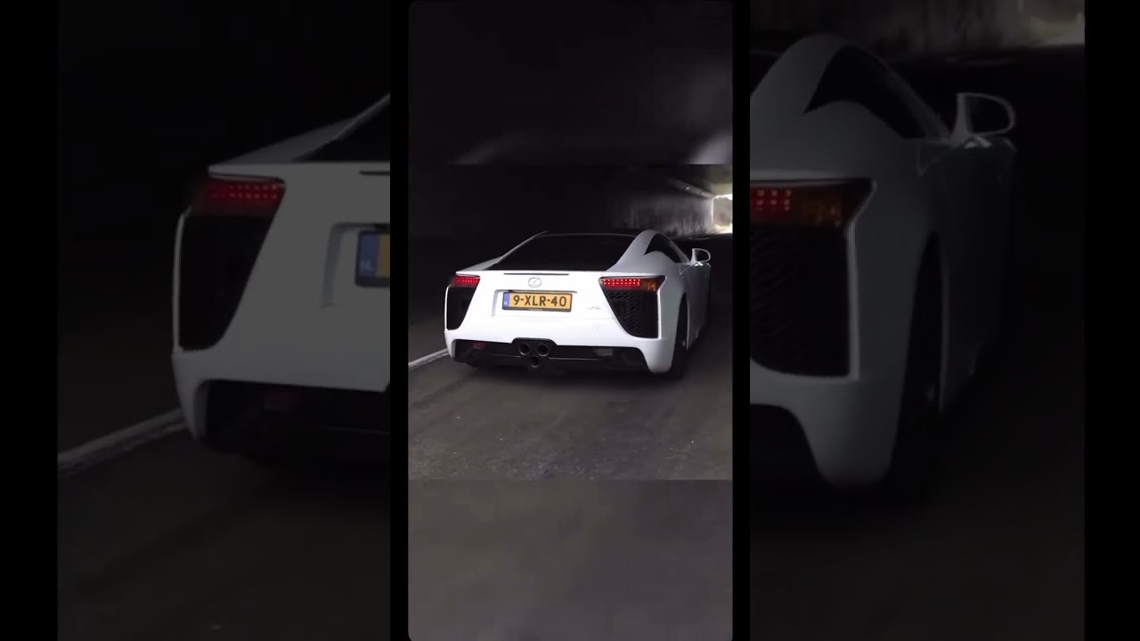 Lexus LFA Sound in tunnel! #viral #lexuslfa