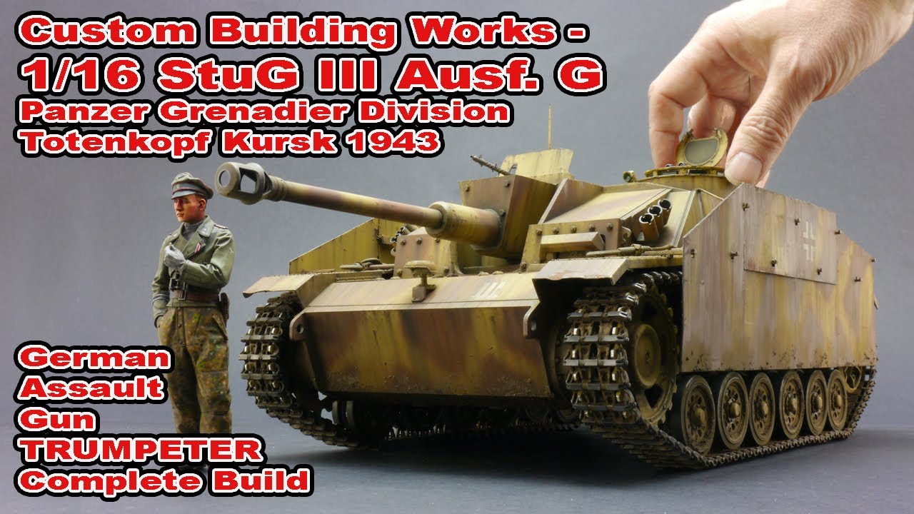 1/16 German Sturmgeschutz StuG III Ausf. G Totenkopf Kursk Trumpeter Custom Complete Build Schurzen