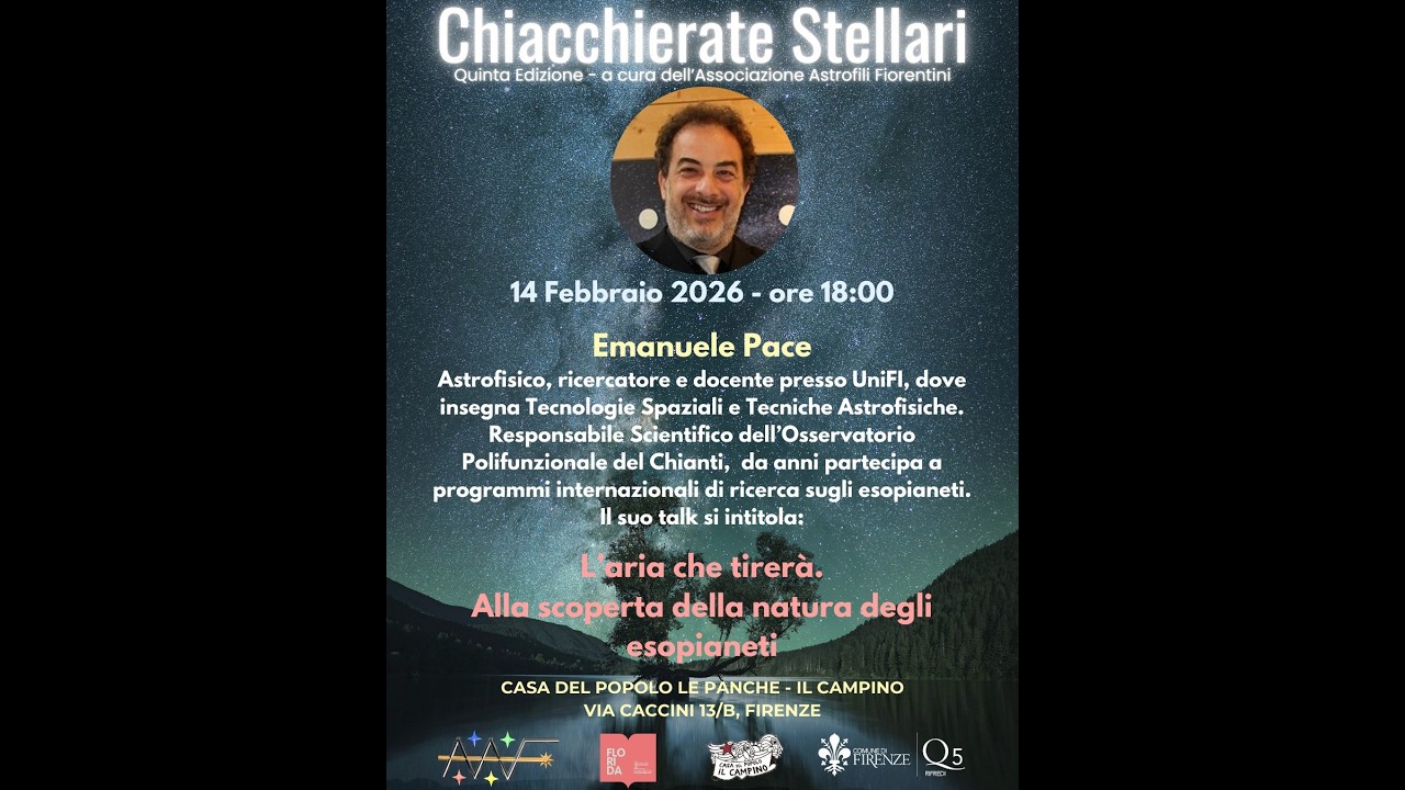 14/02/2026 - Emanuele Pace - Atmosfere aliene: tra le nuvole di altri mondi.