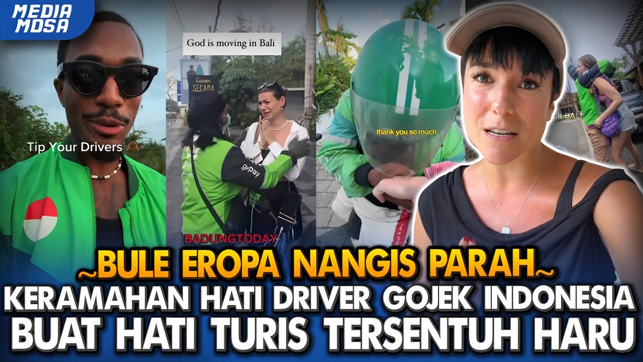 Gojek Indonesia bikin Eropa Nangis Parah‼️ Bule tersentuh hatinya dengan kebaikan yang di berikan 🇮🇩