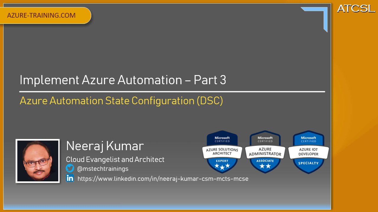 Azure Automation Part3 - Working with the Desired State Configuration using Azure Automation