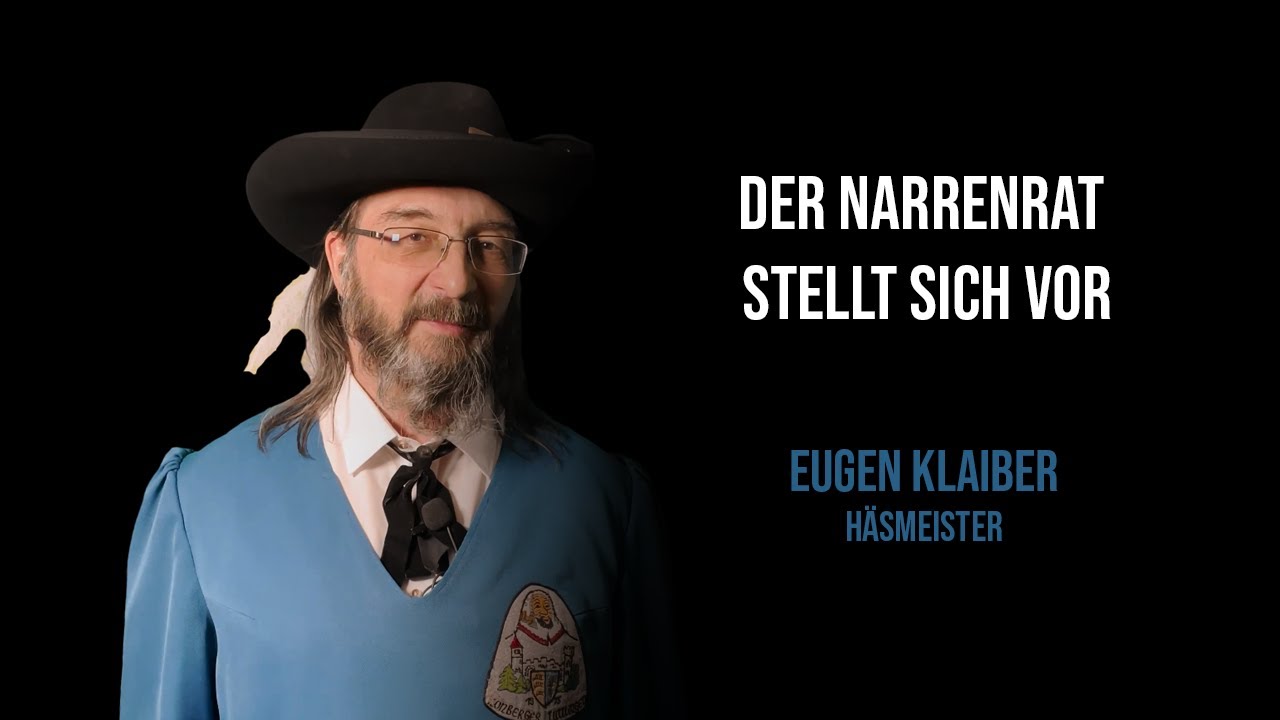Der Narrenrat stellt sich vor - Häsmeister Eugen Klaiber