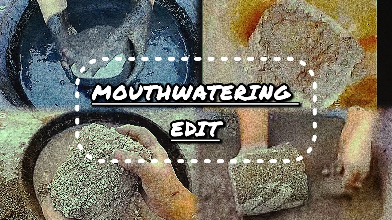 New Edit “Gritty White Sand” Water/Dry/Damp/Dipping Crumbling……Soft And Crunchy………✨🎀🌸