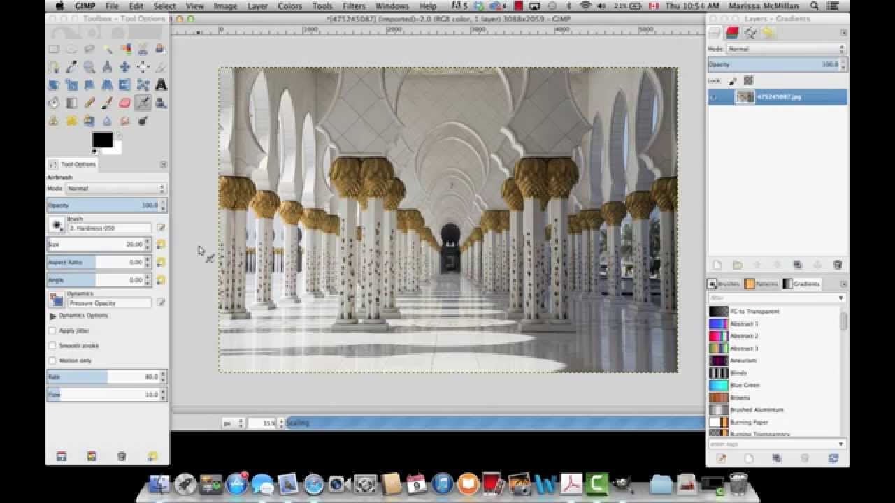 TapSnap Green Screen Tutorial in GIMP