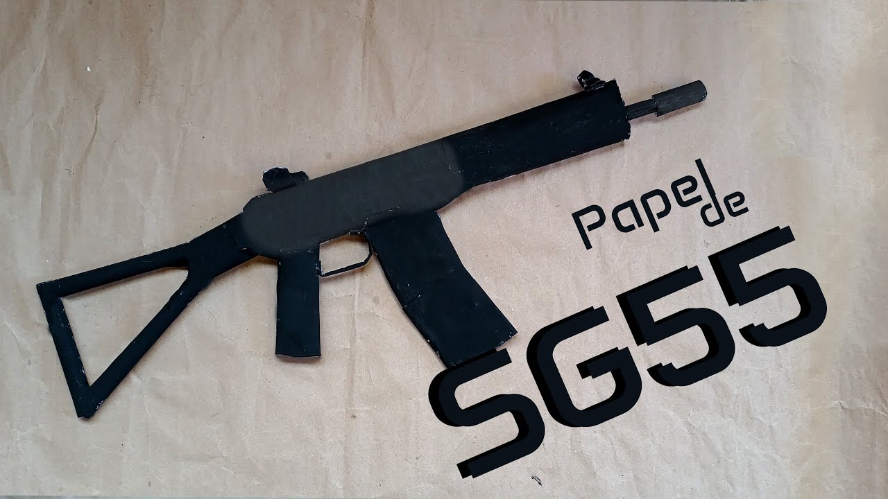 Как сделать SG552 (штурмовую винтовку) из бумаги