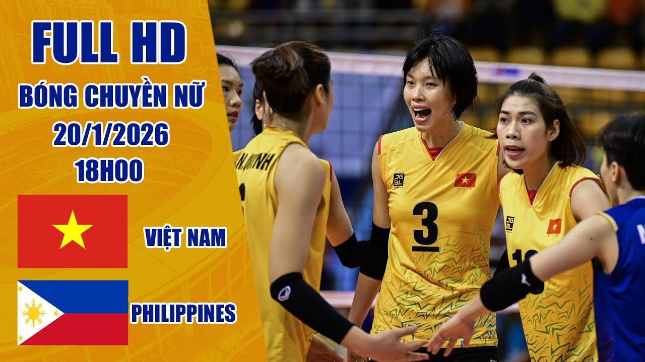 Việt Nam - Philippines | Bóng chuyền nữ | Lâm Oanh chuyền bóng khiến đối thủ không thể đoán trước