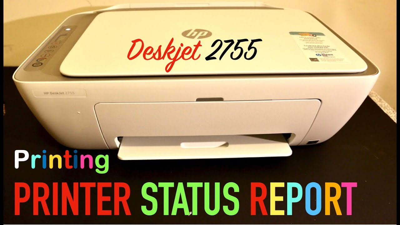 HP Deskjet 2755, 2755e Printer Status report.