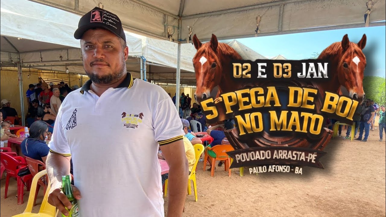 5° PEGA DE BOI NO MATO POVOADO ARRASTA PÉ / PAULO AFONSO-BA / ORG: LEANDRO DA SALINA.