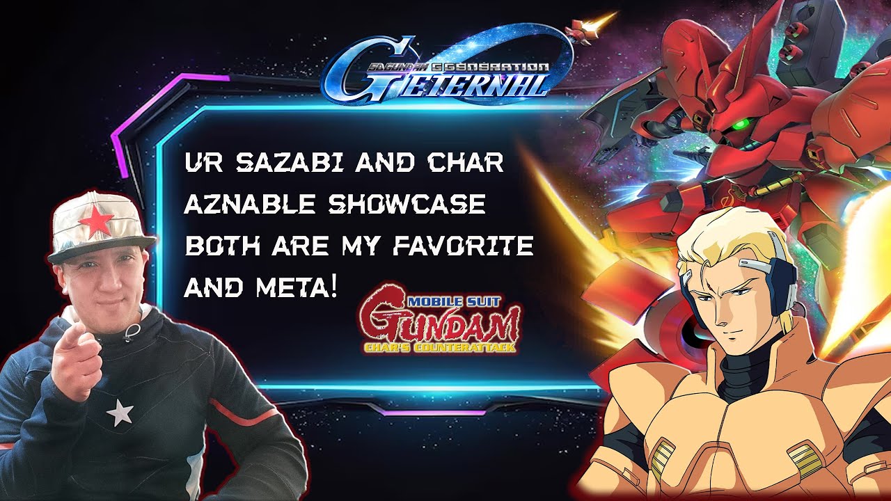UR SAZABI & CHAR SHOWCASE! HE'S A FAVORITE & META! SD Gundam G Generation Eternal