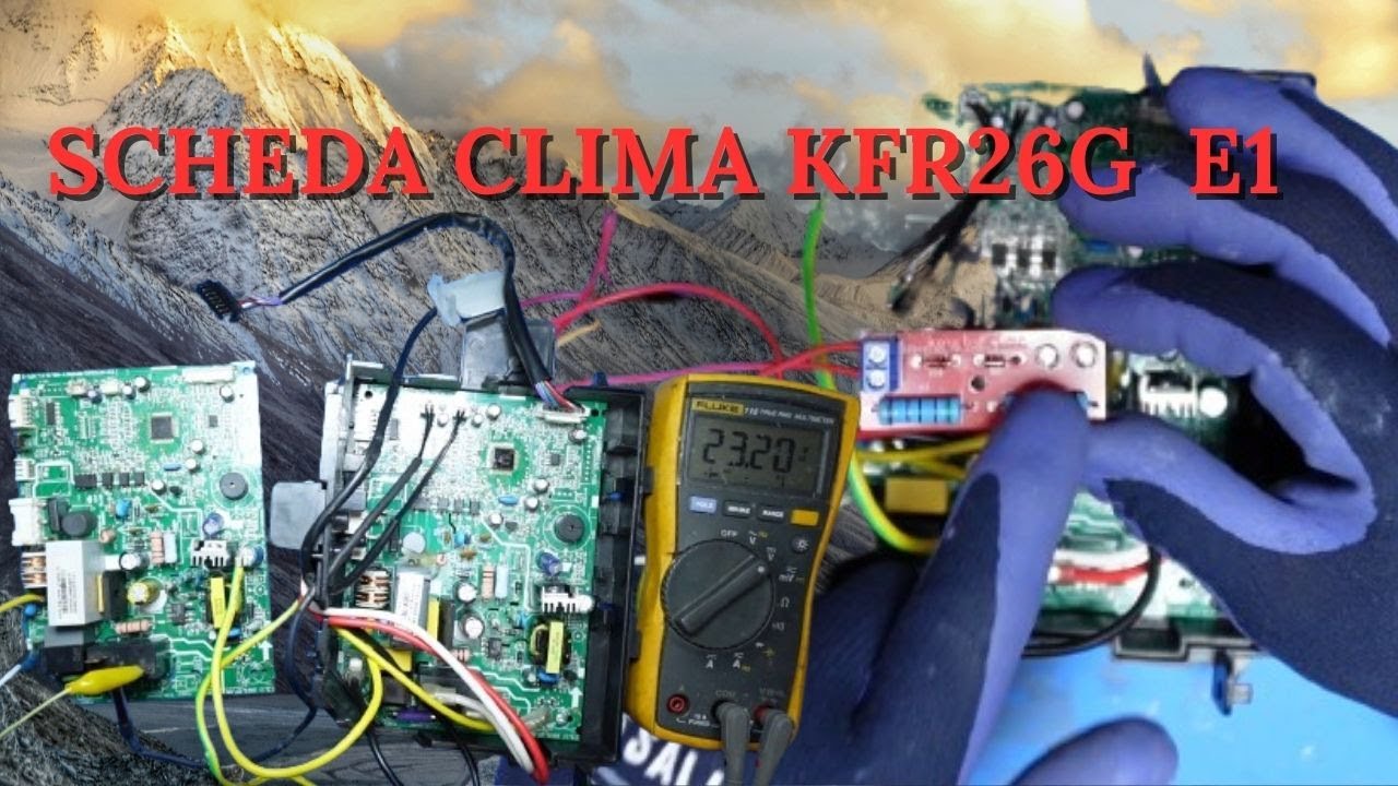 errore di comunicazione E1 scheda krf26g midea, olimpia, comfee