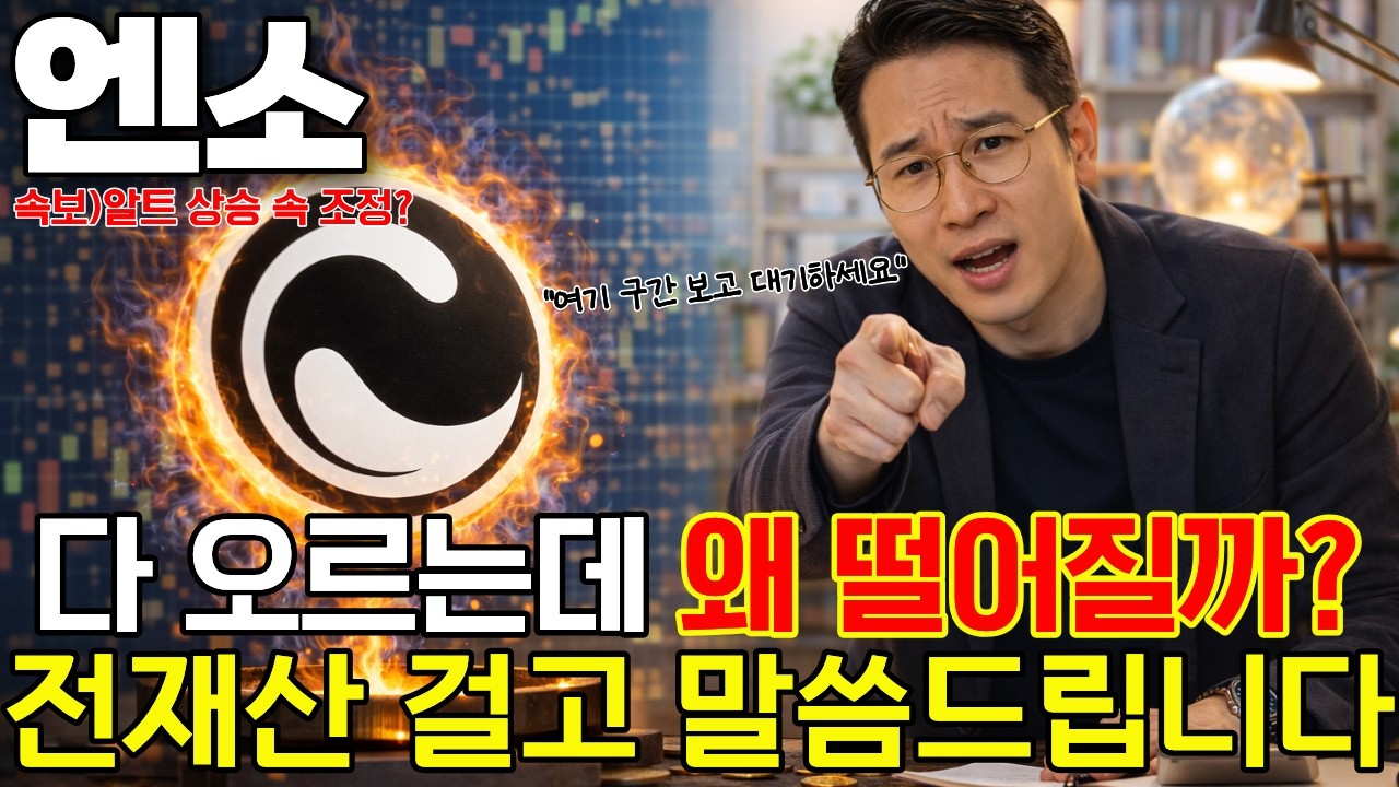 [엔소코인] 다 오르고 있는데 왜 떨어질까?핵심구간 파악하고 대기하세요,감히 