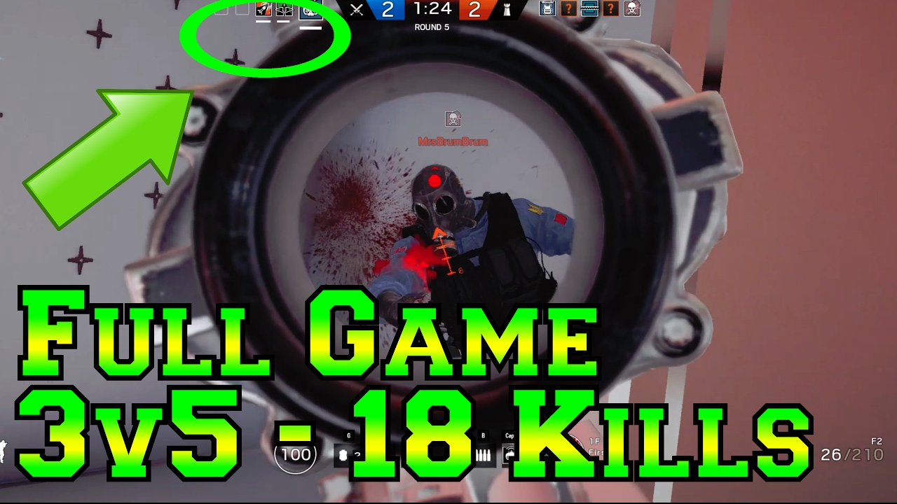 Full 3v5 Game - 18 Kills Comeback - Rainbow Six Siege