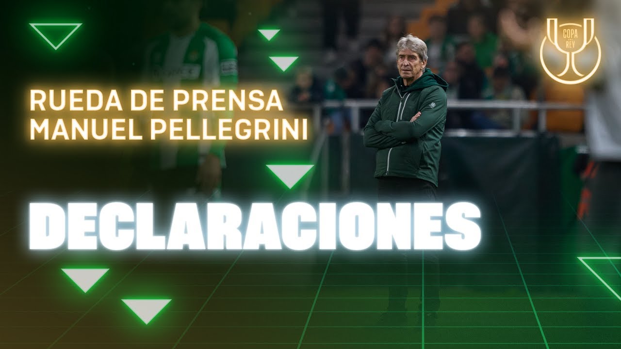 Rueda de prensa de Manuel Pellegrini tras el #RealBetisElche 🗣🎙 | Real BETIS Balompi&eacute;