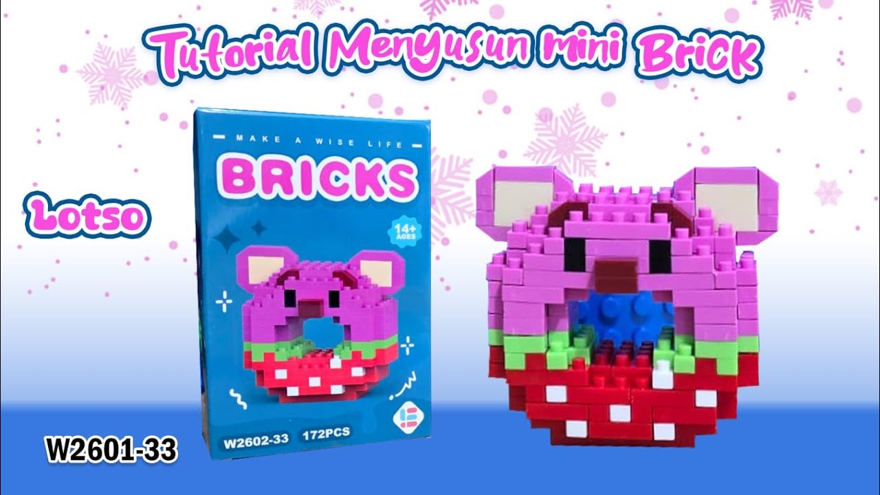 HOW I BUILD MINI LEGO BRICKS NANO BLOCKS MAKE A WISE LIFE DONUT SERIES W2602-33 LOTSO