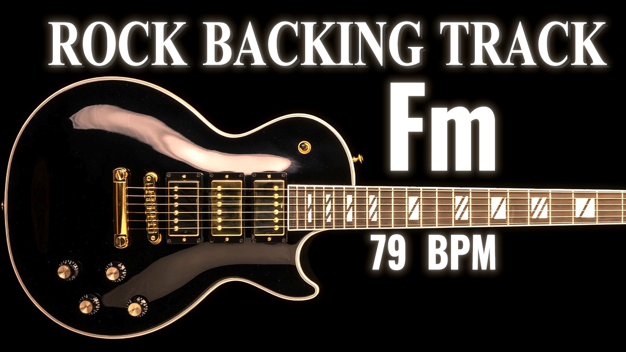 Guitar Rock Ballad Backing Track in F Minor