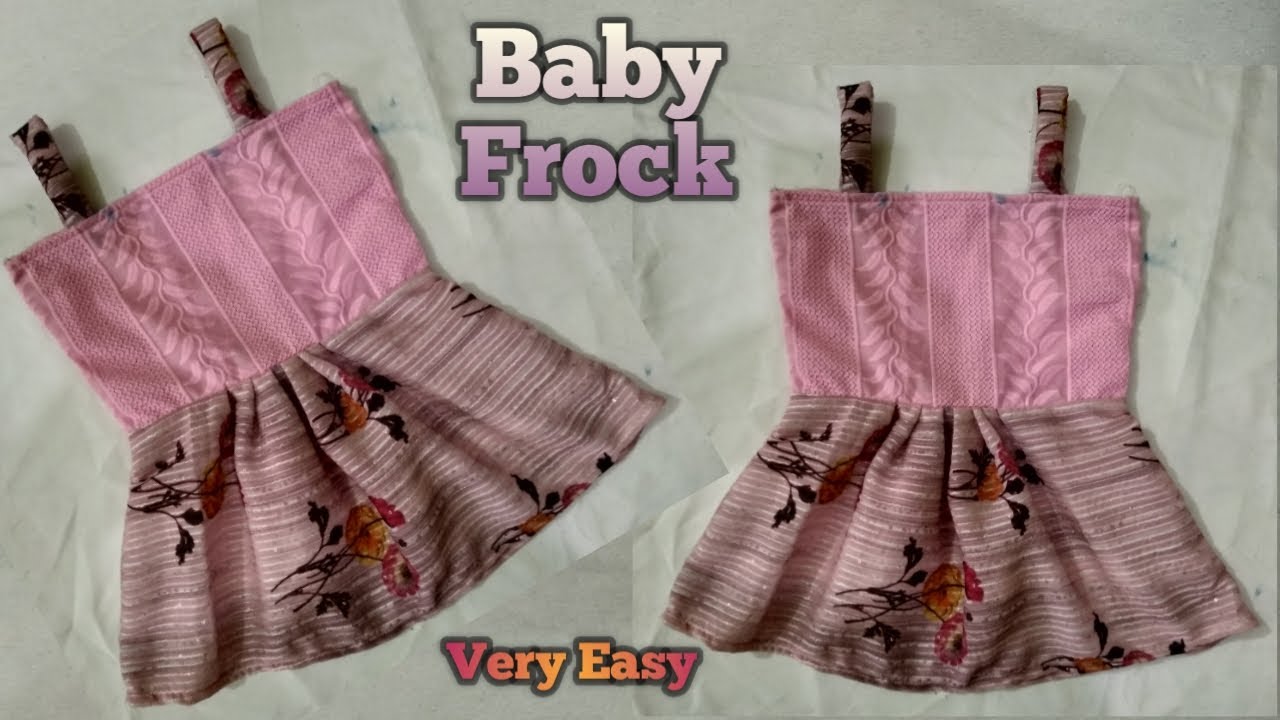Baby Frock Cutting And Stitching step by step | designer frock 1 year baby