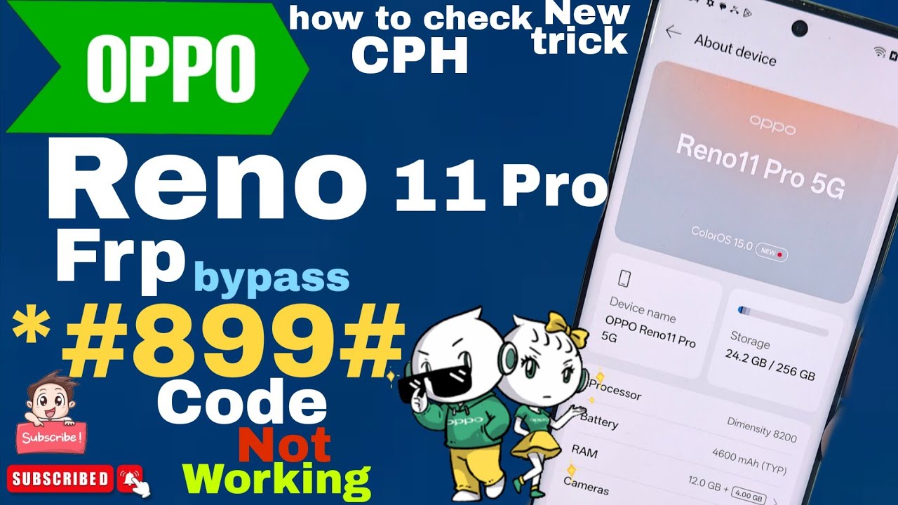Finally Oppo Reno 11 Pro Frp Bypass *#899# Code Not working Fix Android 15🙋Any Problem One Solution⭐