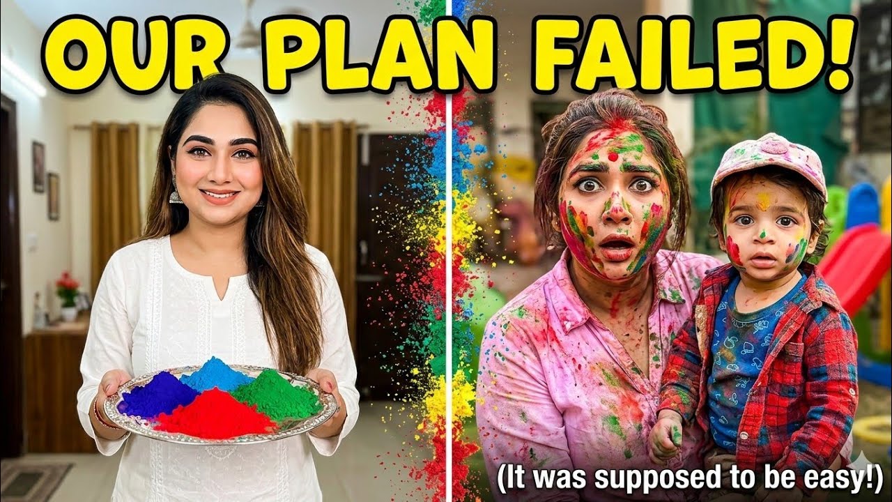 Dangerous plan for holi🤣 | Mom and baby | The Oddy Show 