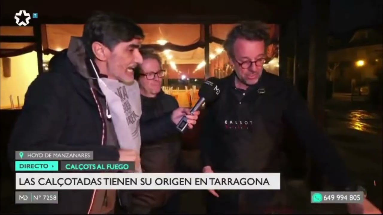 Madrid Directo (Telemadrid) prueba nuestros CALÇOTS  en CALSOT 🔥🧅