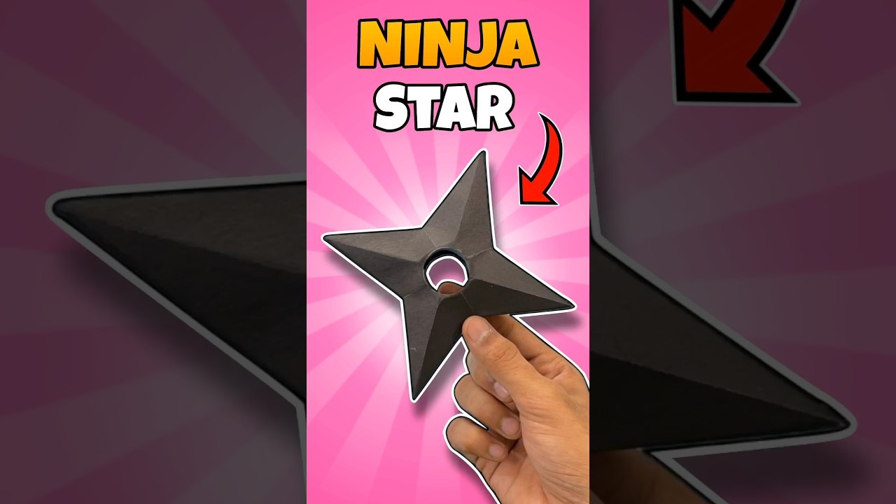 How to Make Paper Shuriken | Naruto Weapons with Paper | Ninja Star🤩#shorts