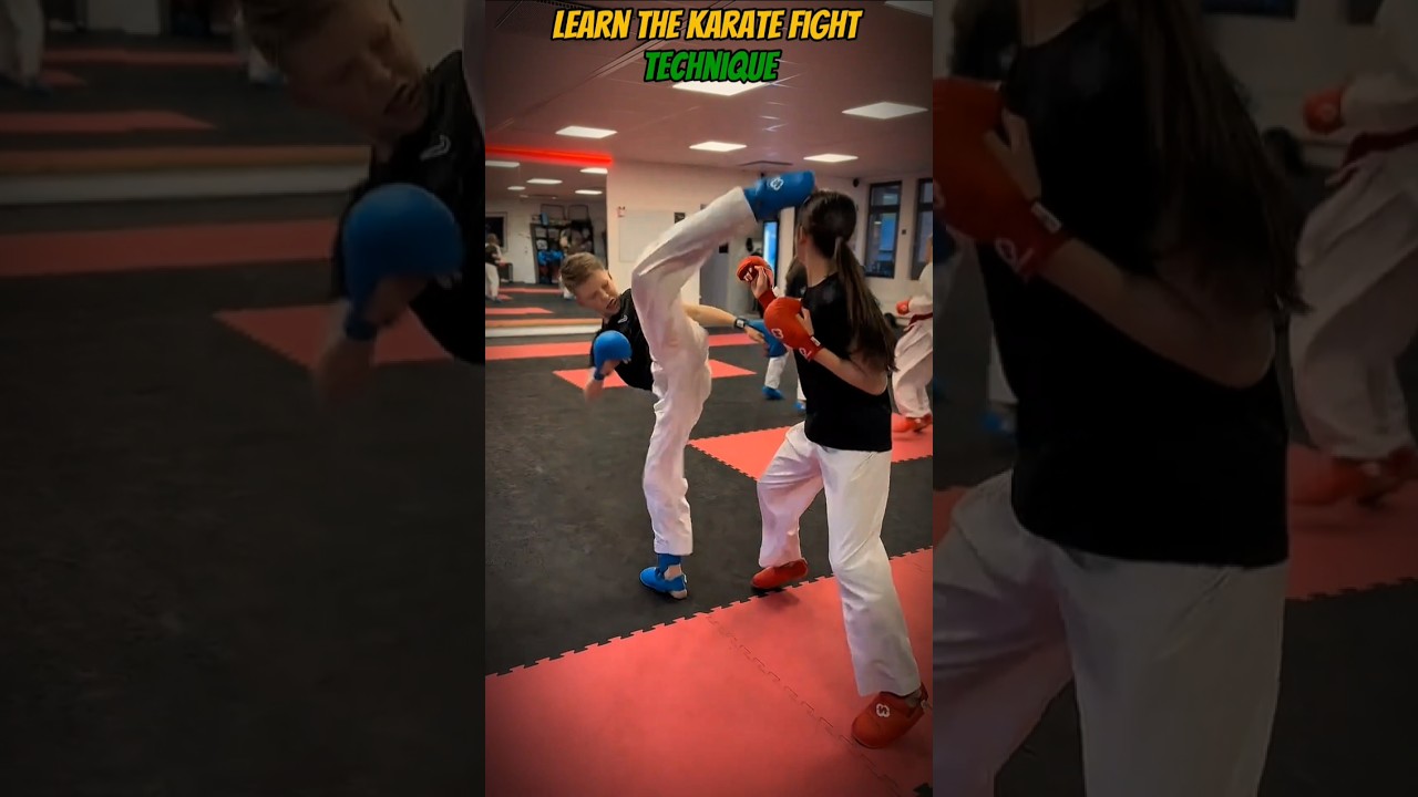 Learn karate fight #technique #kumite #fight #karate #martialarts #taekwondo #kungfu #tutorial